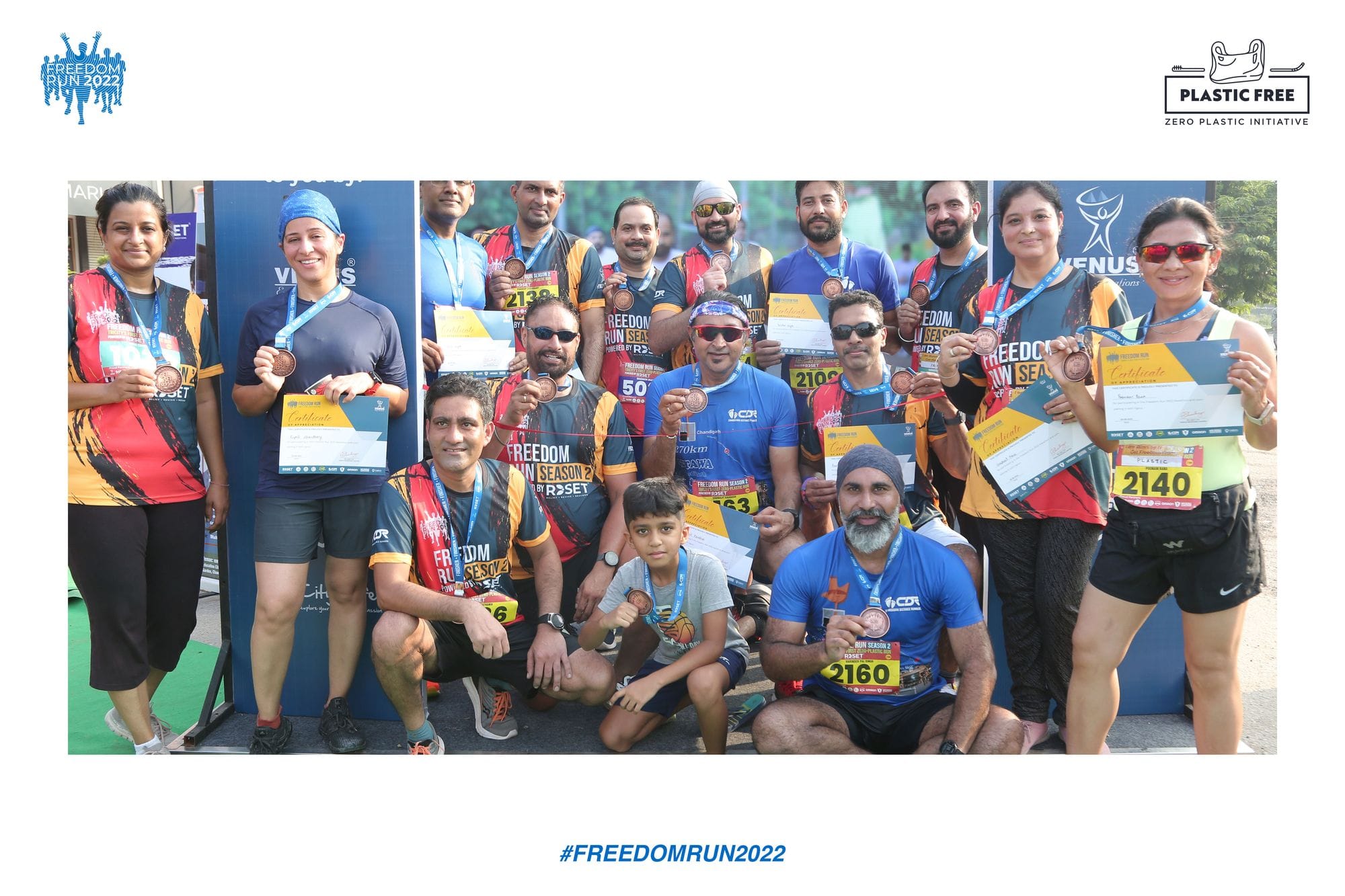 Freedom Run 2022 awareness run participants