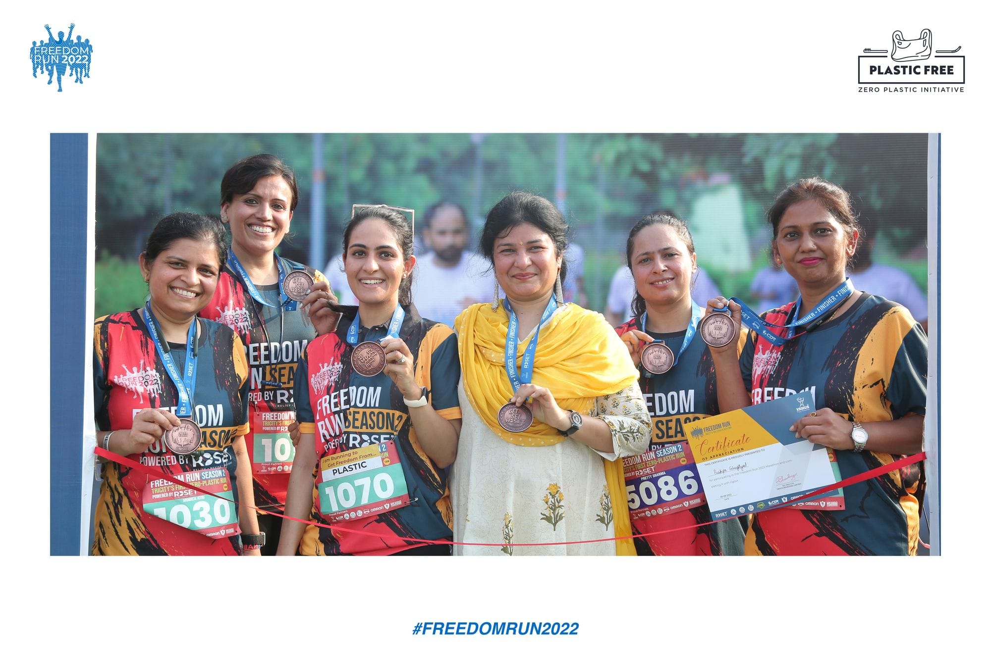 Group photo from Freedom Run 2022 by Venus Remedies