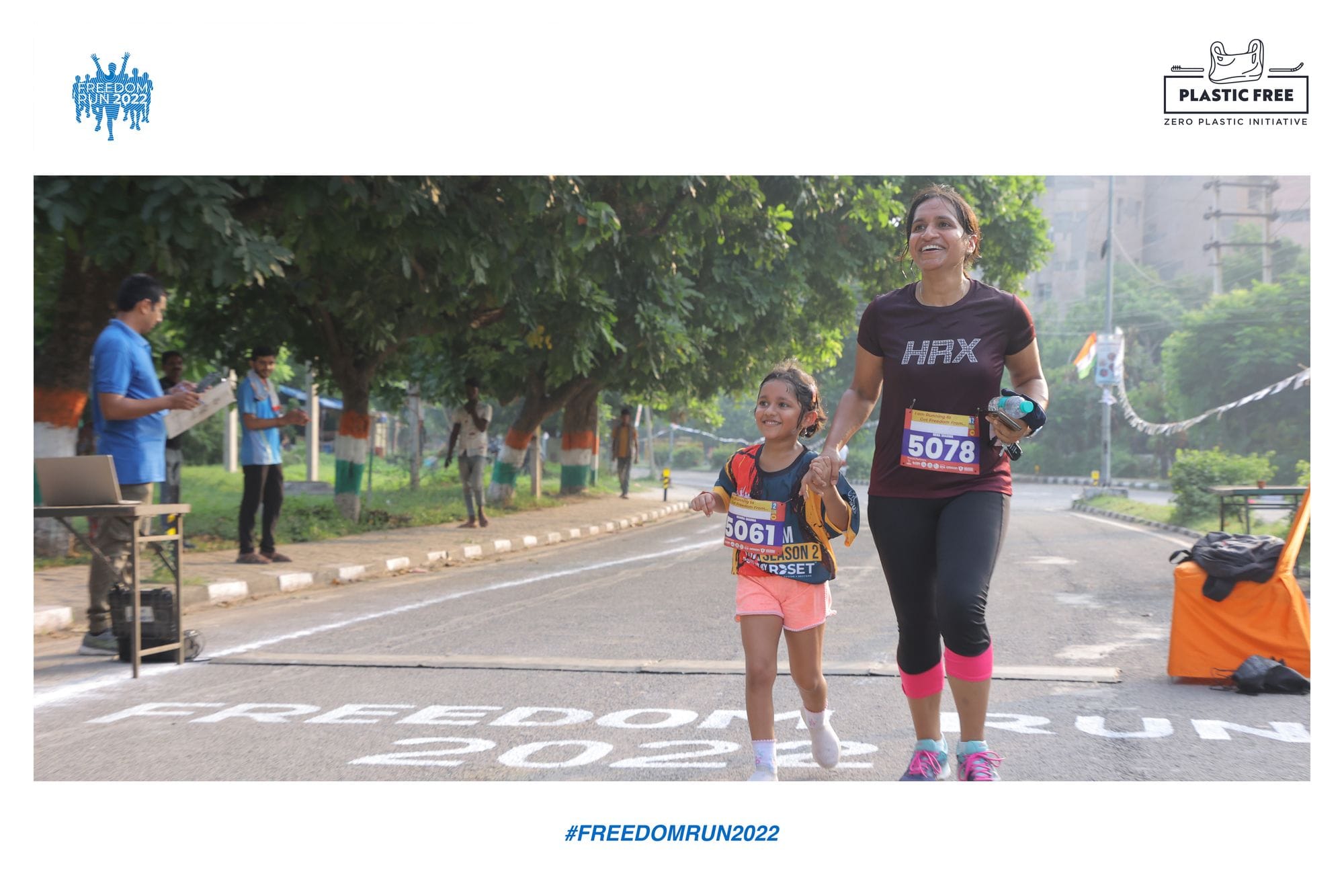 Employees taking part in Freedom Run 2022 event