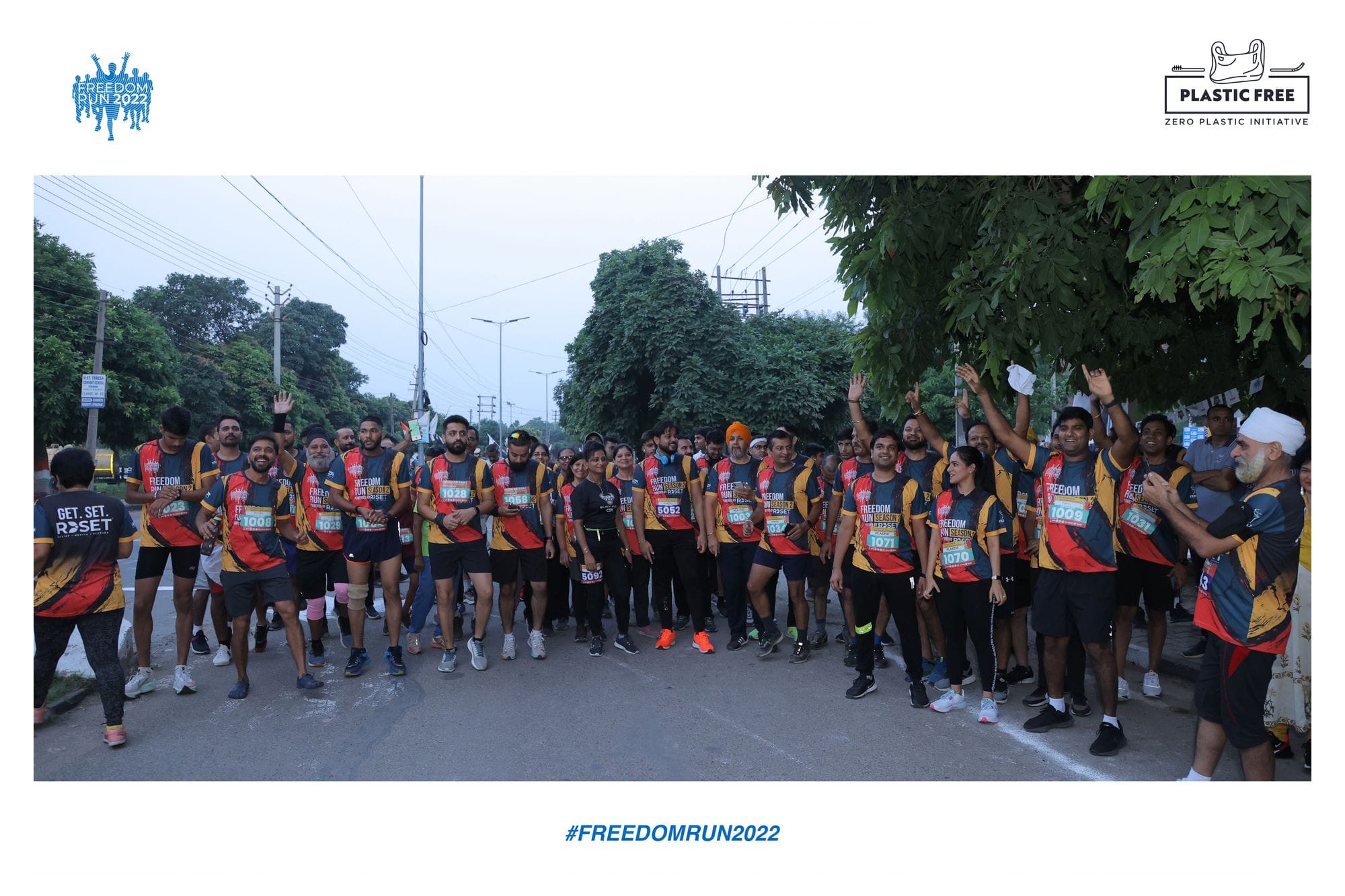 Participants during Freedom Run 2022 organized by Venus Remedies